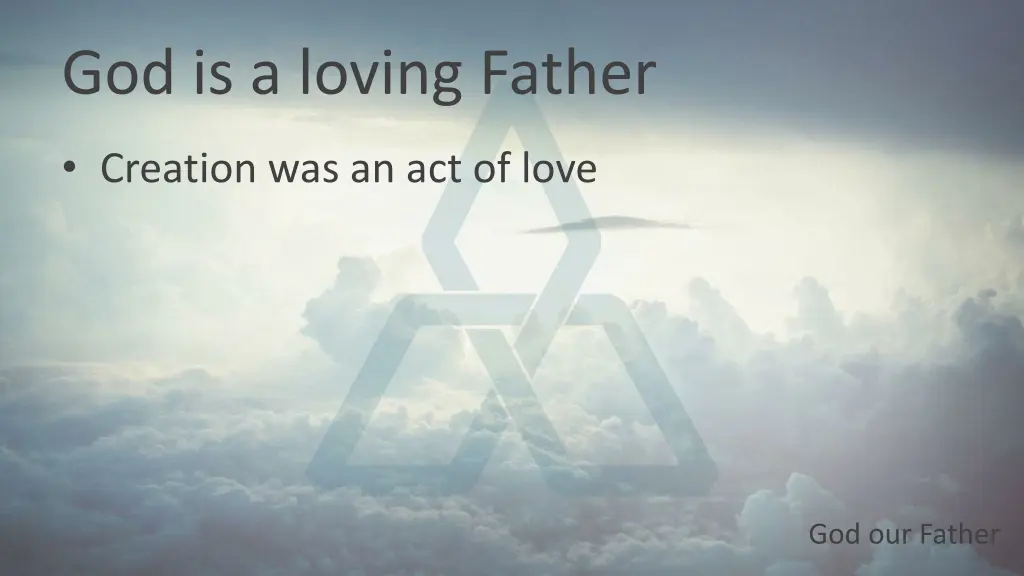 god is a loving father 2