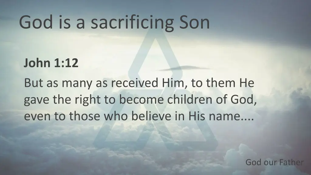 god is a sacrificing son 2