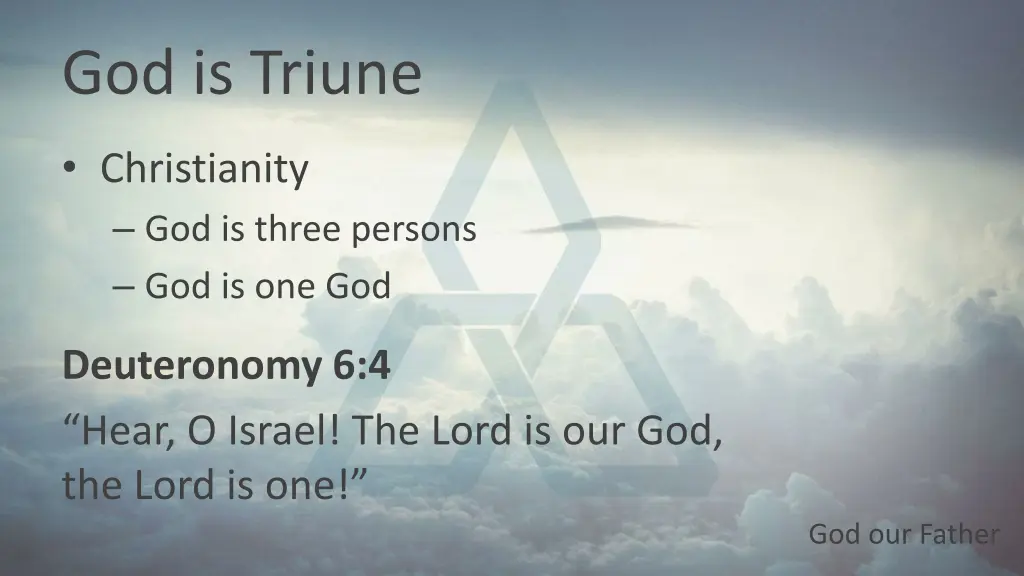 god is triune 2