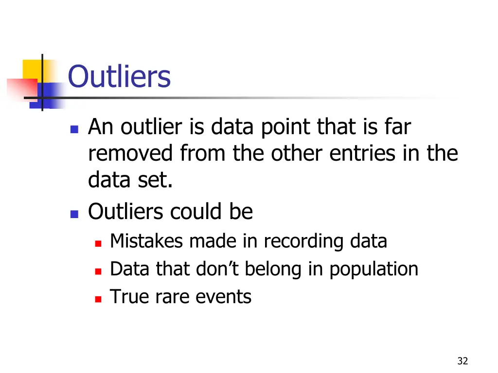 outliers