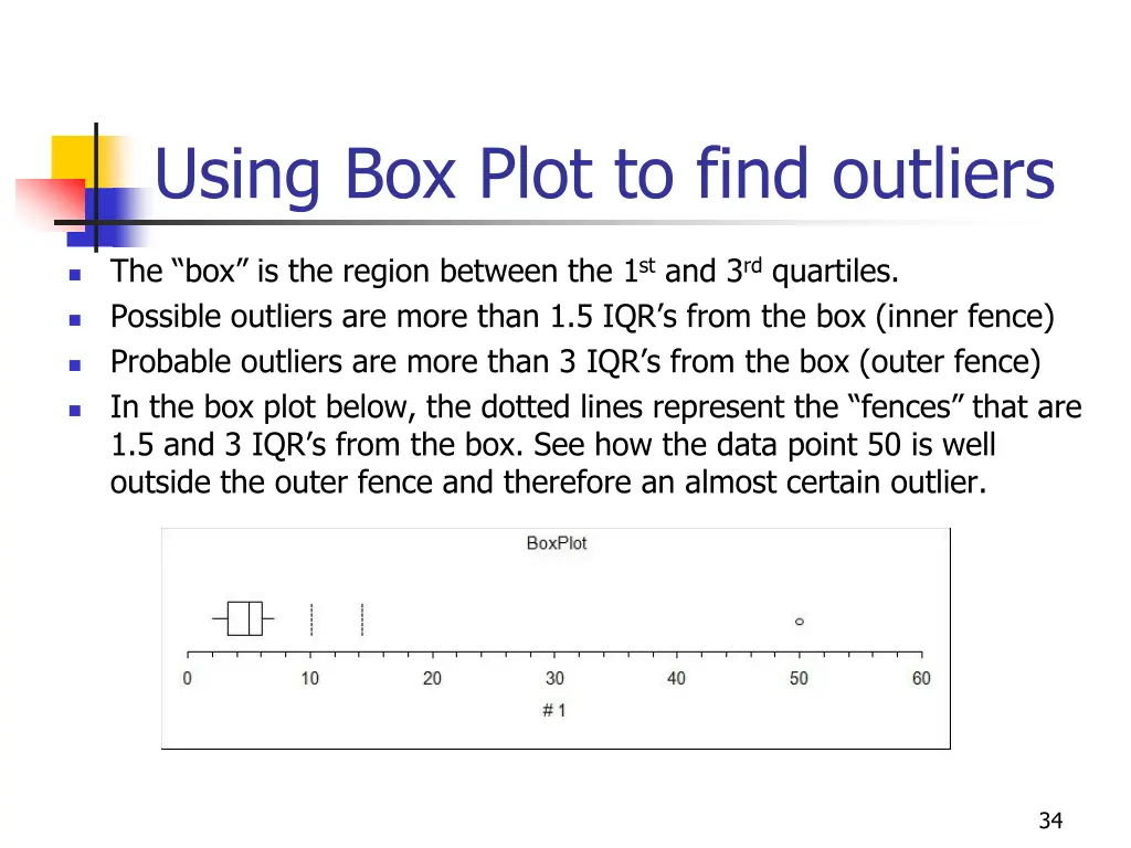 using box plot to find outliers