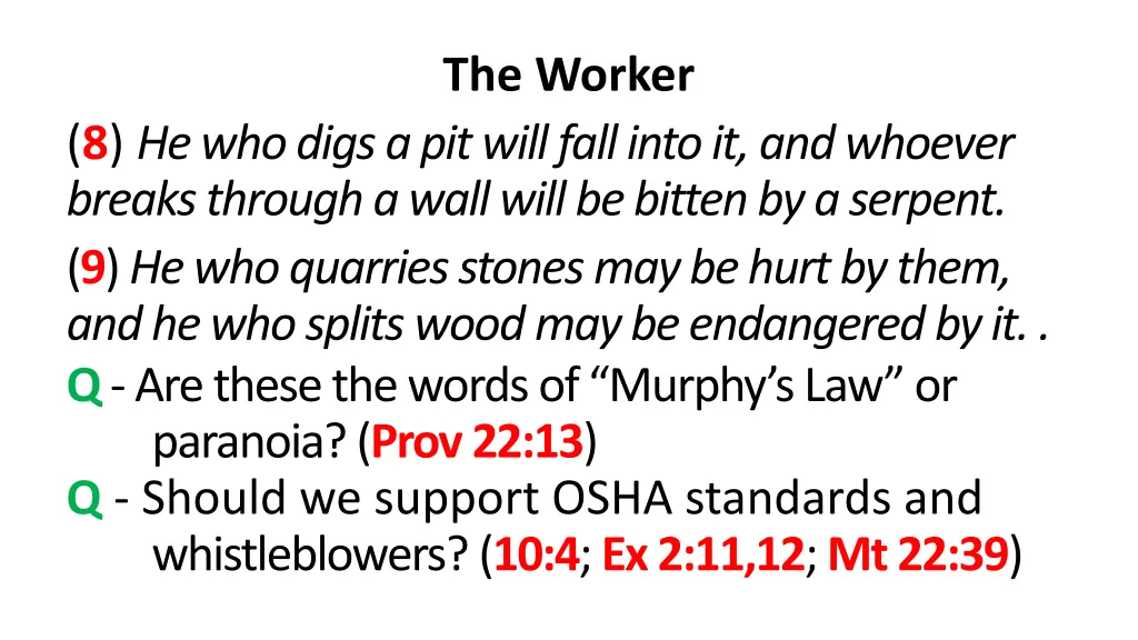 the worker