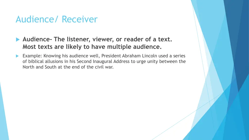 audience receiver