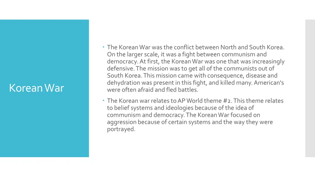 the korean war was the conflict between north