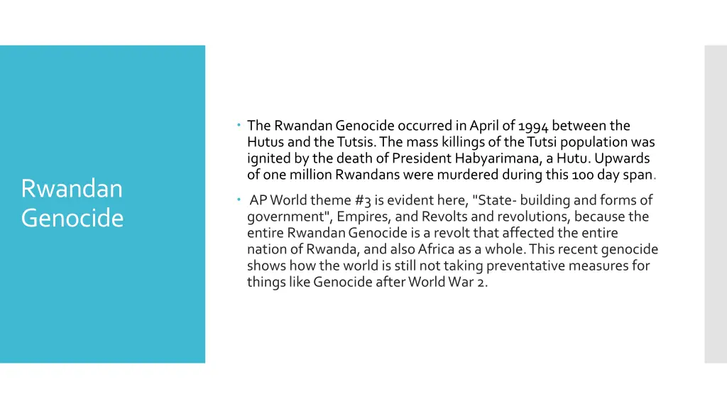 the rwandan genocide occurred in april of 1994