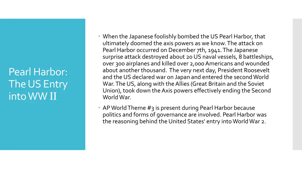 when the japanese foolishly bombed the us pearl