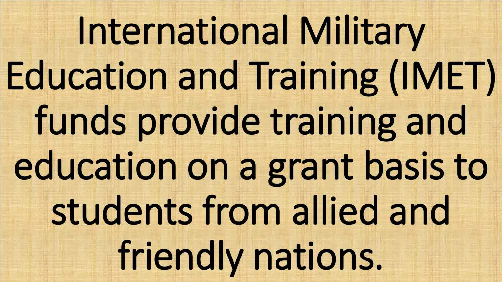 international military international military