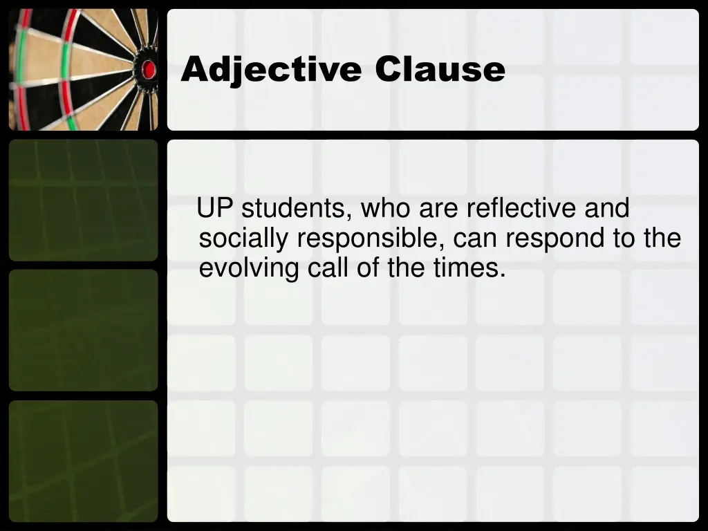 adjective clause