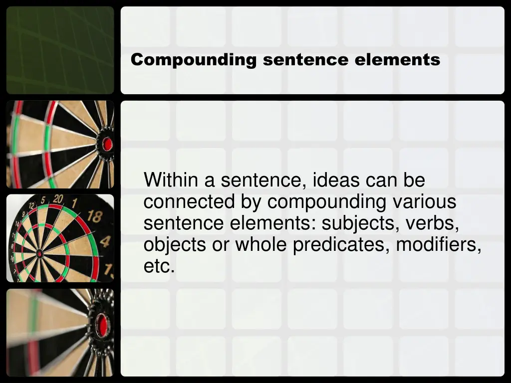 compounding sentence elements