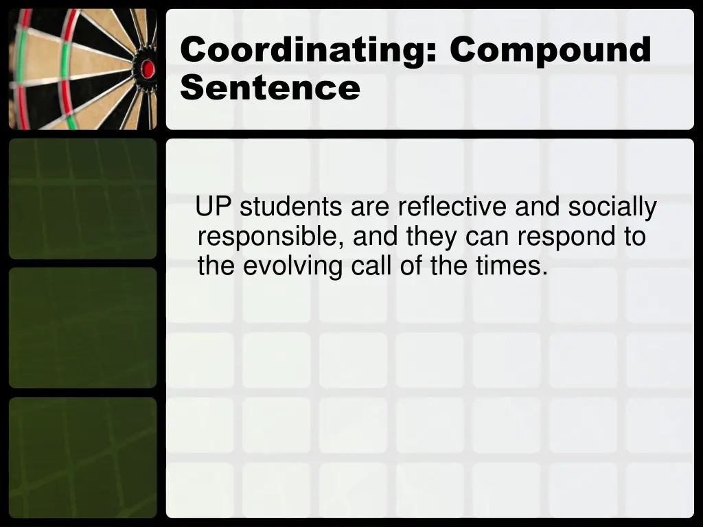 coordinating compound sentence