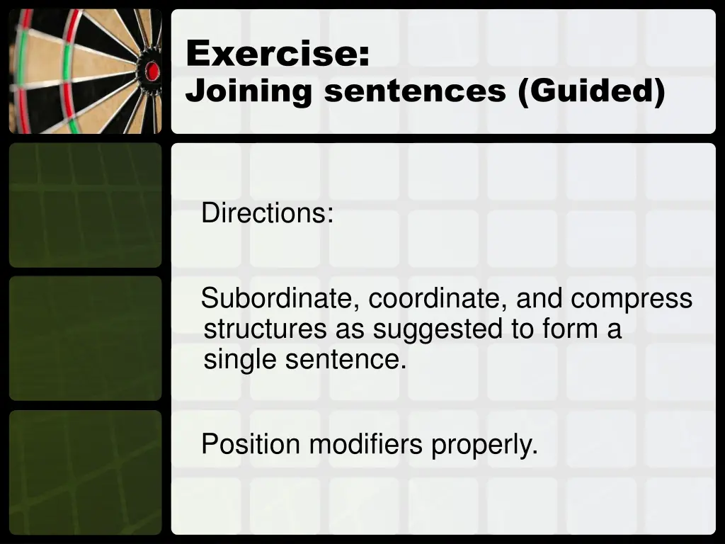 exercise joining sentences guided