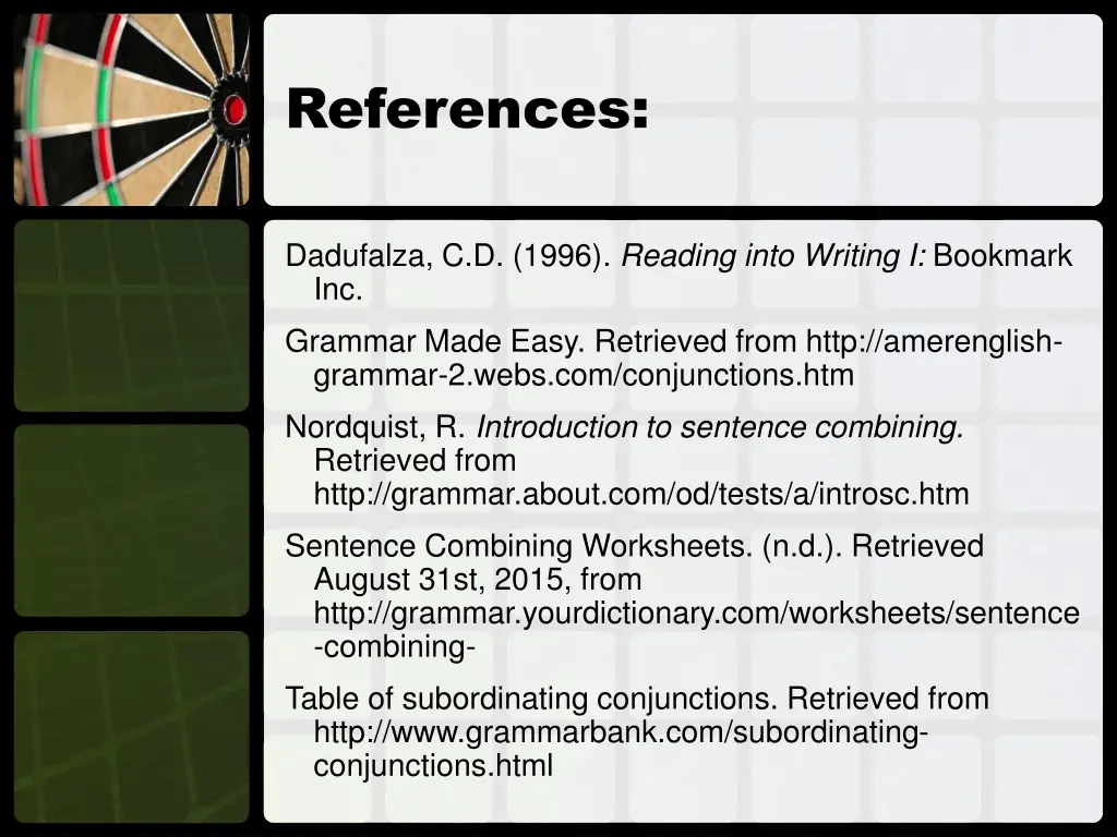 references