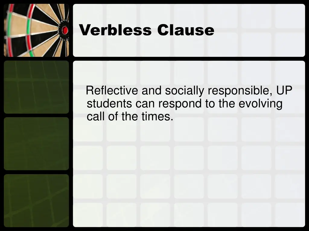 verbless clause