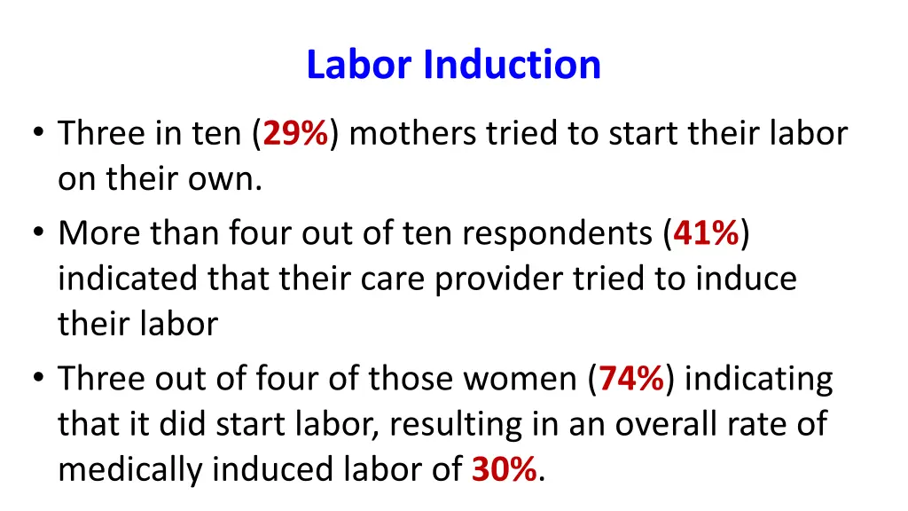 labor induction