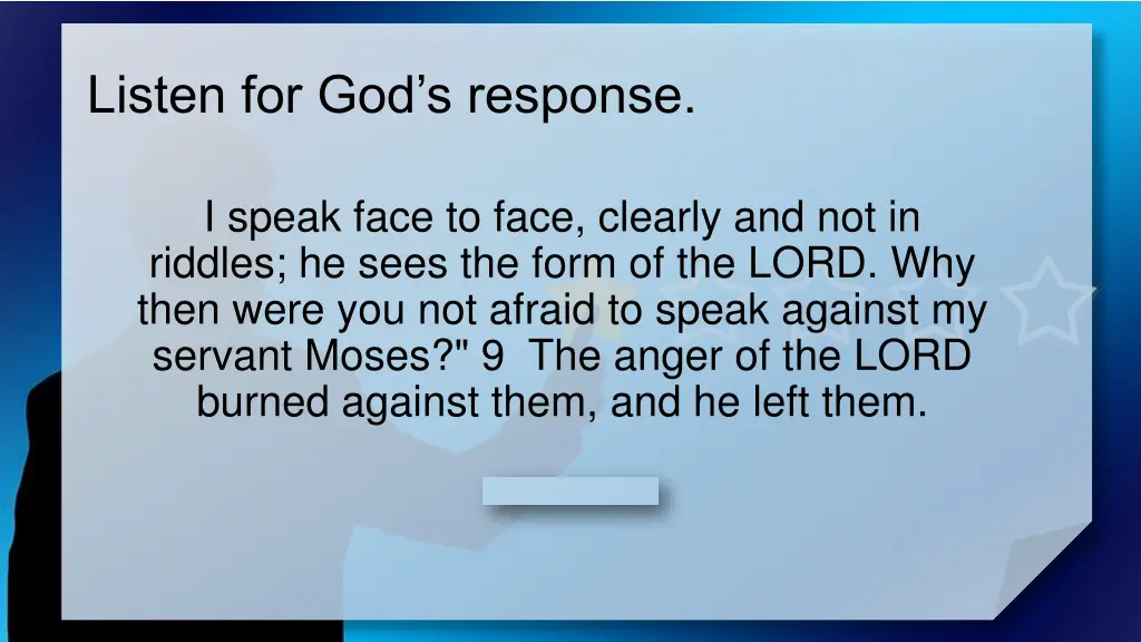 listen for god s response 2