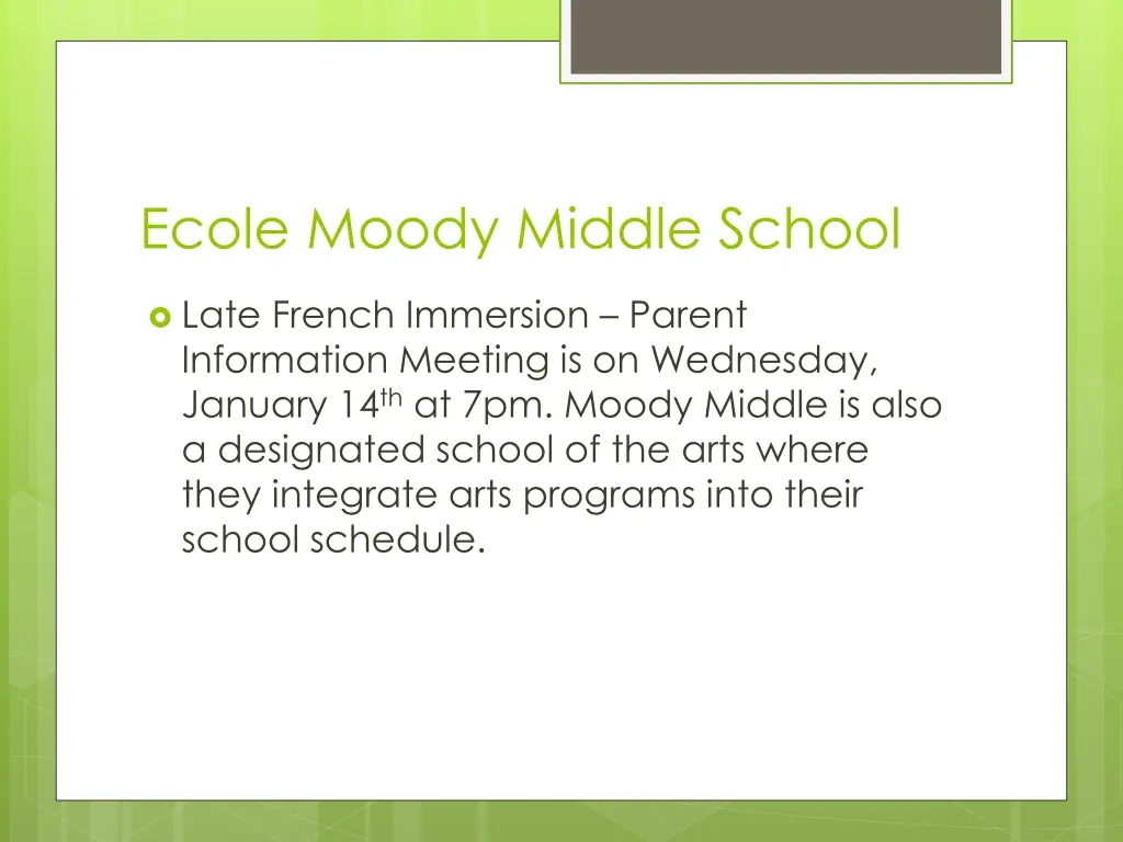 ecole moody middle school