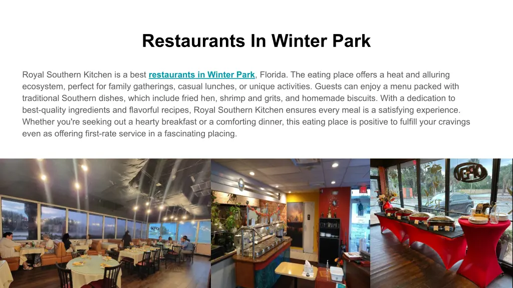 restaurants in winter park