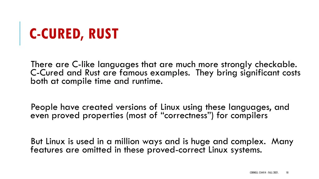 c cured rust