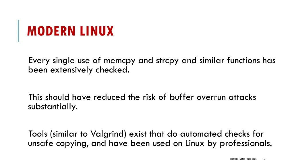 modern linux