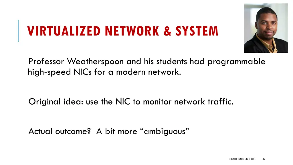 virtualized network system 1