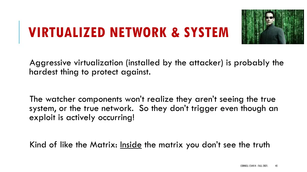 virtualized network system