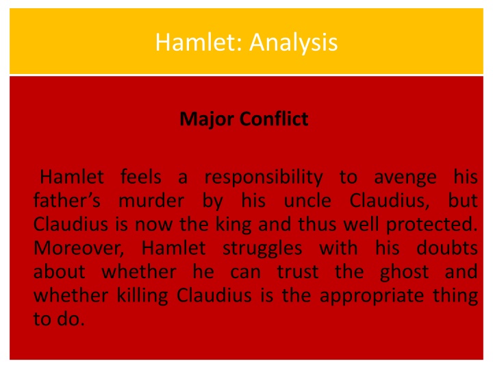 hamlet analysis