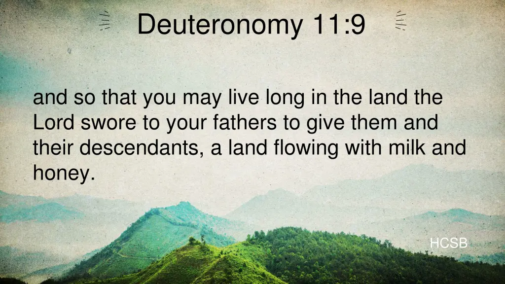 deuteronomy 11 9