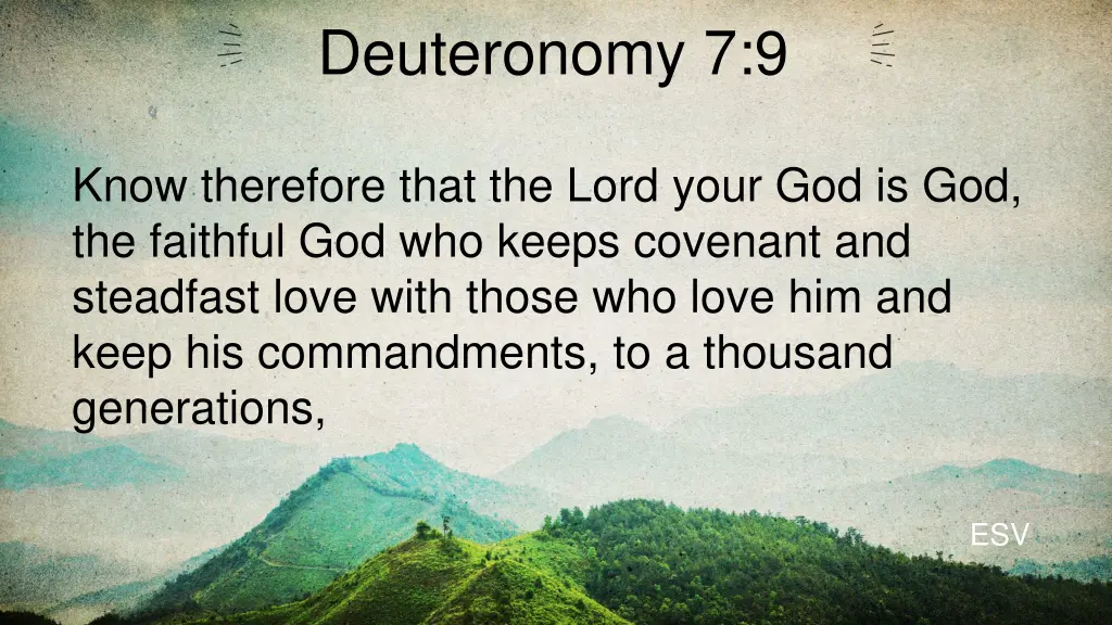 deuteronomy 7 9