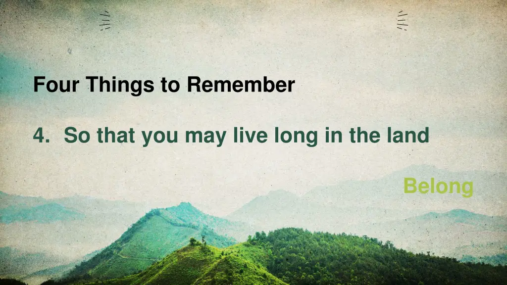 four things to remember 3