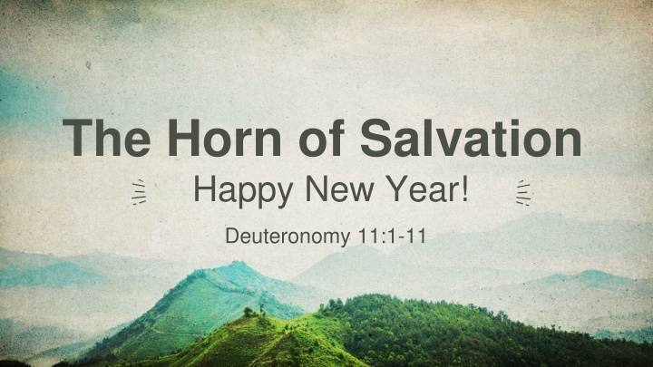 the horn of salvation happy new year