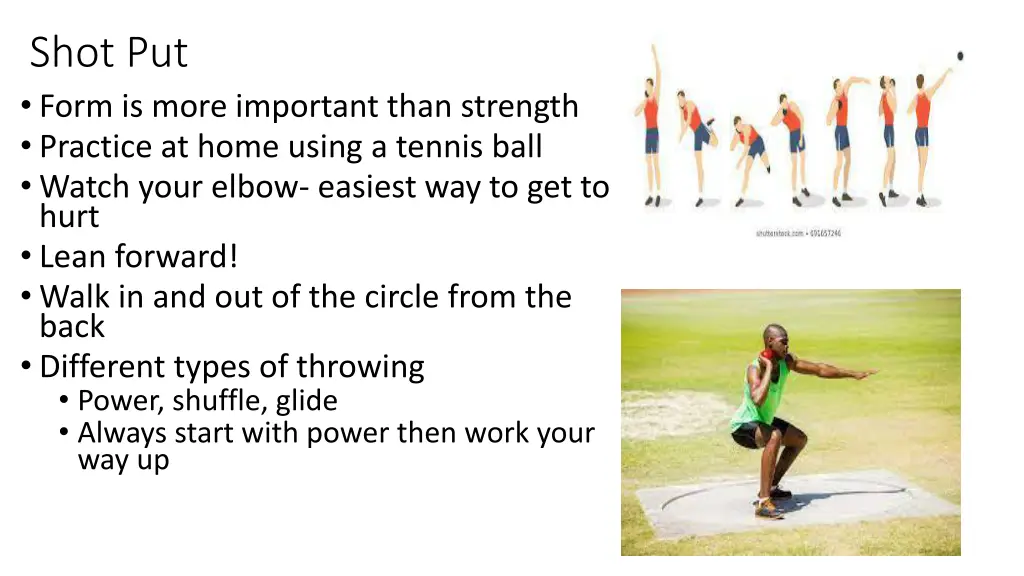 shot put form is more important than strength