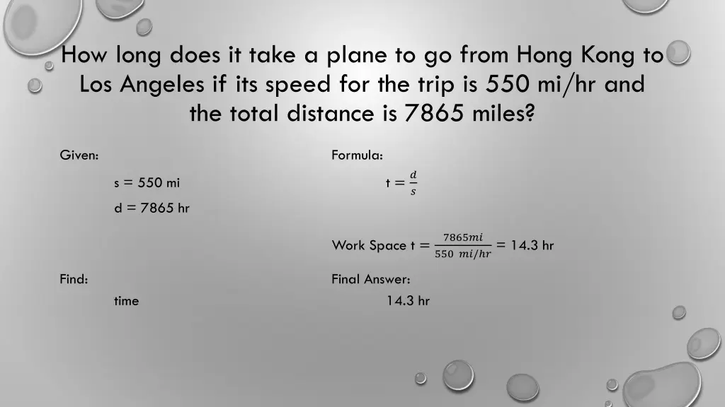 how long does it take a plane to go from hong