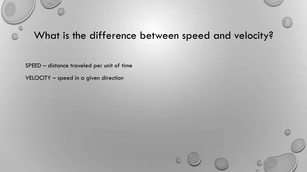 what is the difference between speed and velocity