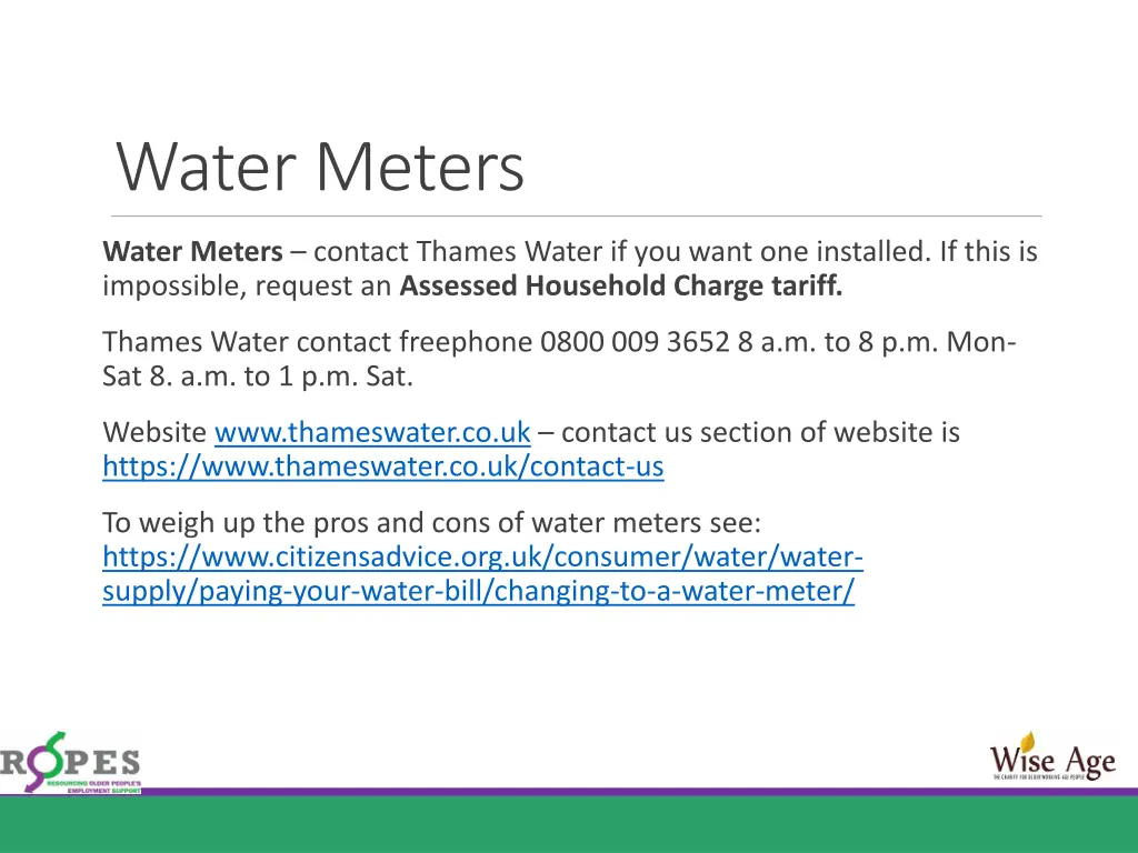 water meters