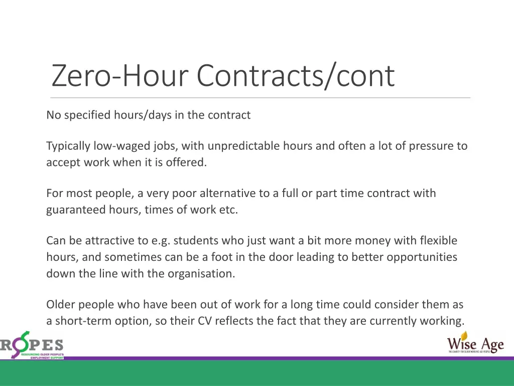 zero hour contracts cont