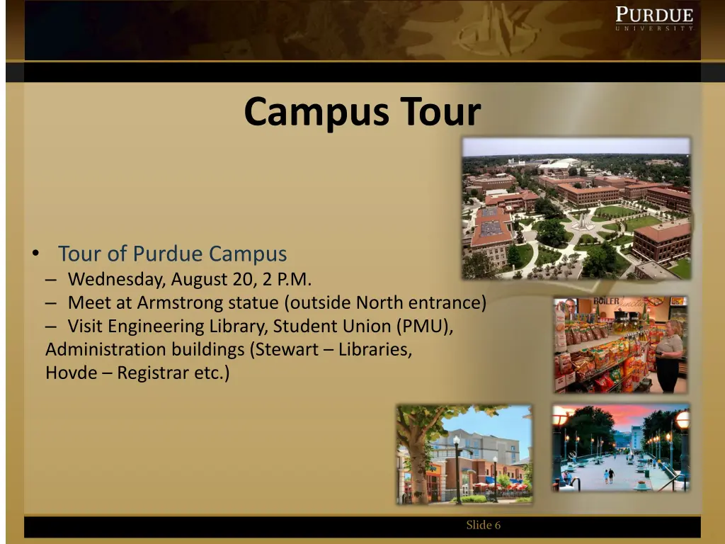 campus tour