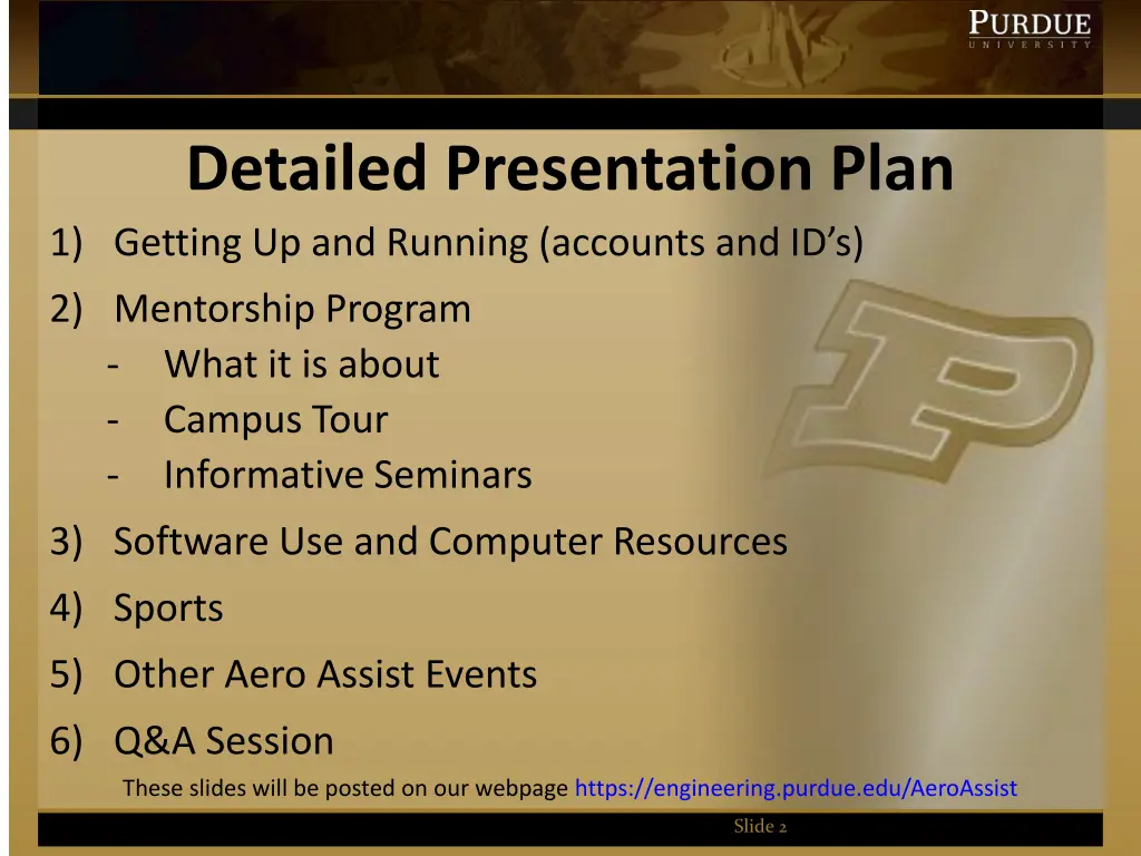 detailed presentation plan