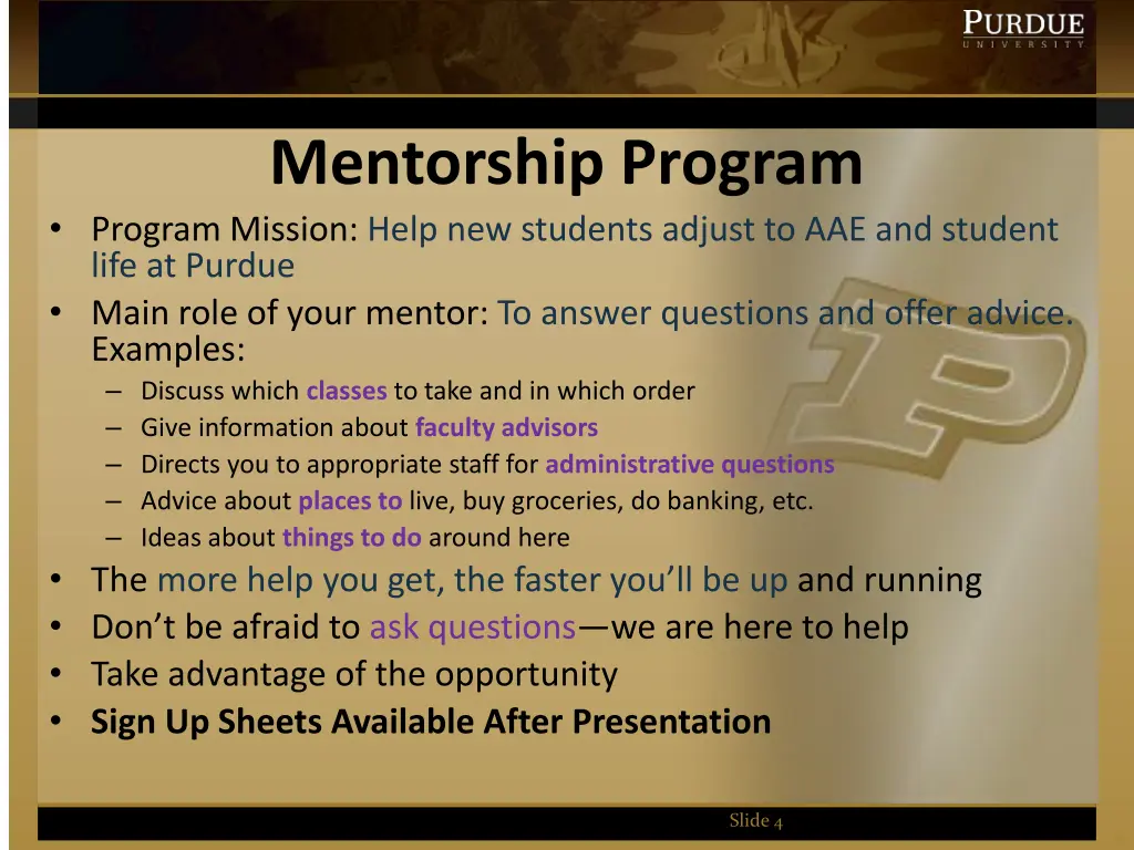 mentorship program