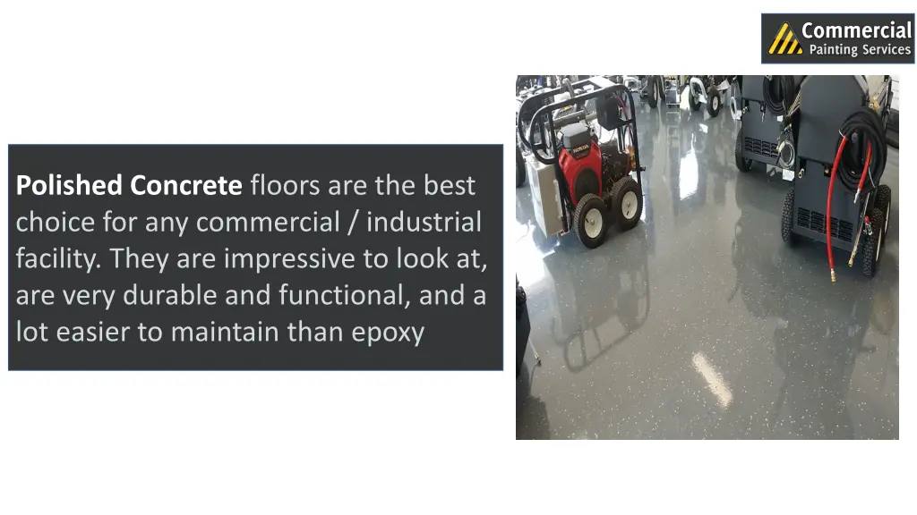 polished concrete floors are the best choice