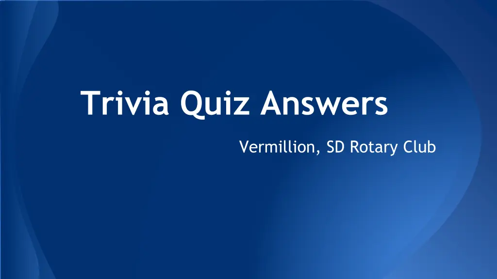 trivia quiz answers