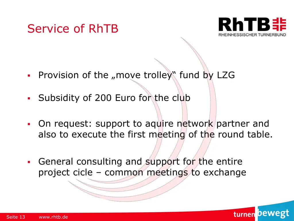 service of rhtb