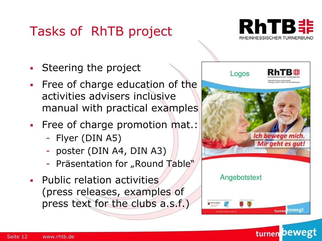 tasks of rhtb project