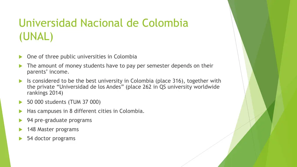 universidad nacional de colombia unal