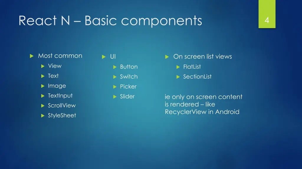 react n basic components