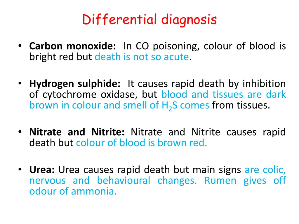 differential diagnosis