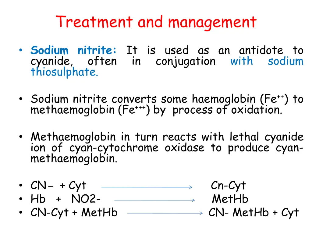 treatment and management