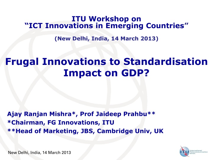 itu workshop on