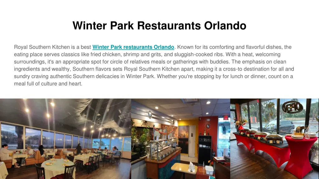 winter park restaurants orlando