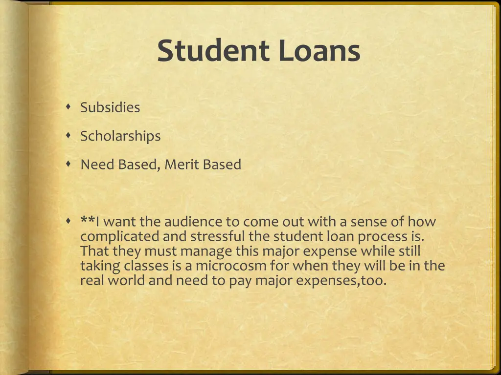 student loans