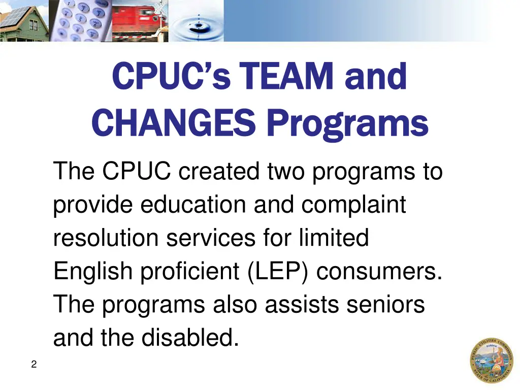 cpuc s team and cpuc s team and changes programs